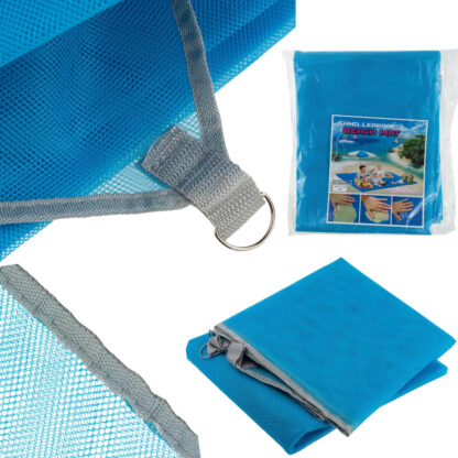 Mata plażowa XXL 200x150 cm - Koc piknikowy SAND FREE z zaczepami