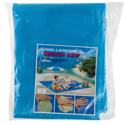 Mata plażowa XXL 200x150 cm - Koc piknikowy SAND FREE z zaczepami - obrazek 10